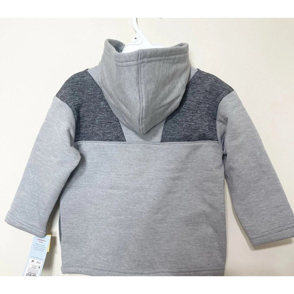Cat&Jack Jacket Toddler Kids Boy Fleece Casual Lightweight Sweatshirt Hooded 2T - Picture 6 of 7